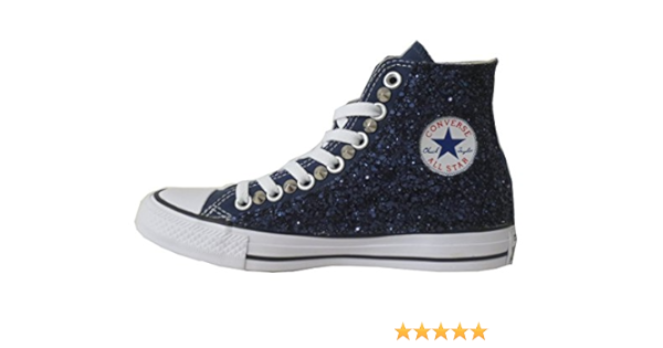 converse glitter blu