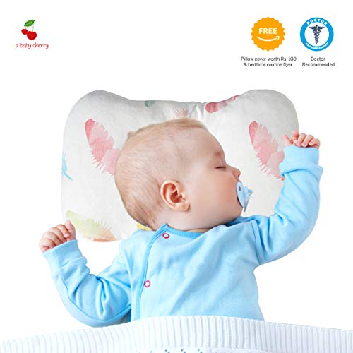 A Baby Cherry Baby Pillow Organic Cotton Head Shaping Pillow