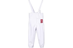 amzwkt Pantalon d'escrime for Enfants Adultes, Combinaison d'escrime d'entraînement d'escrime Équipement d'escrime Vêtements de Protection, Combinaison d'escrime fleuret/épée/Sabre - Blanc