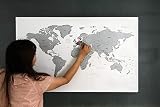 Seguimiento de tus viajes con este mapa de rayado.
