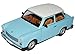 Produktbild Sun Star Trabant 601 Deluxe Limousine Blau mit weißem Dach 1/18 Modell Auto mit individiuellem Wunschkennzeichen