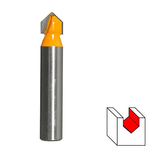 HM V-Nutfräser Ø 8 mm Schaft 8 mm Nutenfräser Holzfräser Fräser Nuter Freser