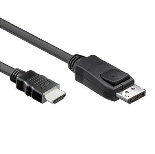 Ligawo Displayport HDMI Kabel 1m - Displayport zu HDMI Kabel - ideal für direkte Verbindung von Displayport und HDMI - für Geräte mit DP/ HDMI z.B. Monitor, Beamer, Tv, PS3, Laptop, NetBook, Pc, BlueRay DVD Player, Receiver etc.
