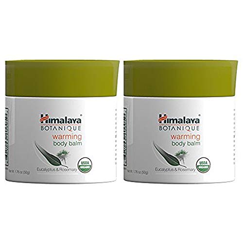 Himalaya Organic Warming Body Balm with Eucalyptus, Rosemary and Coconut Oil for Muscle and Joint Pain Relief 1.76 oz/50 g (2 PACK)