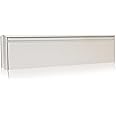 Xfort MailPlate Pro 12" Letterplate Matt Chrome, Premium Draught Proof Postal Letterbox, Telescopic Sleeved Letter Box For Wooden, Composite And uPVC Midrail Doors With 40-80mm Door Thickness.