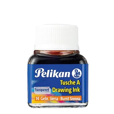 Pelikan 201632 Encre de chine A flacon 10 ml Sienne brûlée