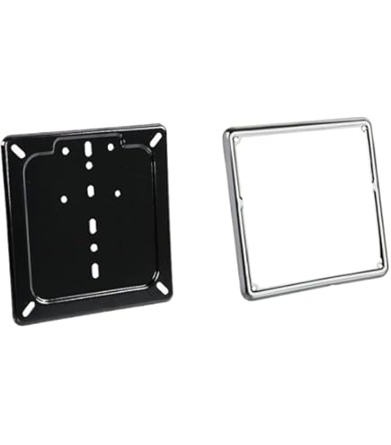 Cornice Targa In Ferro Cromata Per Moto D'Epoca - 17x17cm Made In Italy - Foto 2