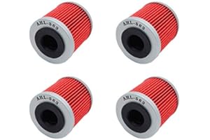 TONGTONG AHL Motocicleta Filtro de Aceite 4 pieza Oil Filter para Derbi Terra 4T 125 2007-2013/Derbi Gpr 4t 125 2009-2013/Derbi Senda Racing 4t 125 2009-2013/Sm450r 450 2008-2010