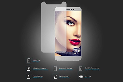 mtb More Energy   Protector de Pantalla de Vidrio   Funda para Coolpad Porto S  E570  5 0      Blanco Transparente   TPU Carcasa