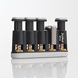 Well-goal - naranja Color tensión Variable mano dedo agarre ejercitador entrenador para ukelele/guitarra/Bass/Piano/para saxofón/violín/cuerdas/instrumento viento músicos