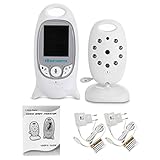 COSANSYS Wireless Video baby Monitor 2 Zoll LCD 2.4GHz Digital Baby Überwachung Digitalkamera mit Temperatursensor Schlaflieder Nachtsicht Gegensprechfunktion EU Plug - 7