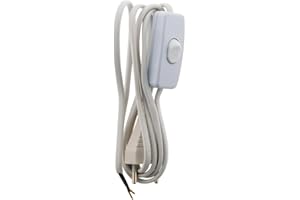 Zenitech Cordon + Interrupteur luminaire 1,5m - Blanc