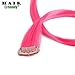 Creamily 6 Pieces of Hot Pink 20" Inches Multi-colors Party Highlights Clip in Synthetic Hair Extensions