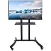 Produktbild CO-Z Mobiler Standfuß TV Ständer Stand TV Standfuss mit Rollen für LCD, LED, Plasma Fernseher Bildschirme 81cm bis 165cm (32’’bis 65’’), höhenverstellbar mit Halterung und abschließbaren Rädern