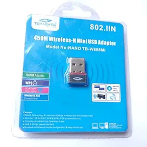 StoreIN Terabyte Nano TB-W888Mi Mini 450Mbps High-Speed Wireless USB Adapter Mini WiFi Dongle for Laptop & Pc.