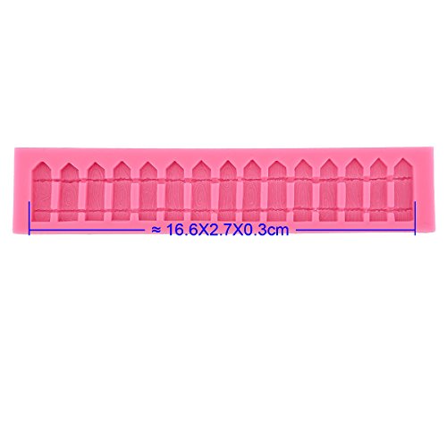 16cm Zaun Silikon Ausstechform Ausstecher Fondant Hochzeit Torten Deko - 2