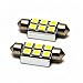 Produktbild 2 x 36mm C5W 6 SMD / LED Soffitte CanBus Kennzeichenbeleuchtung Xenon Weiss Kennzeichenlicht Nummernschildbeleuchtung 36 mm 3 SMD PREMIUM QUALITAET