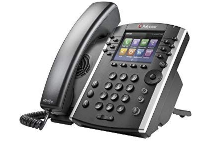 Polycom VVX 400-12 Line PoE Desktop-Telefon (erneuert)