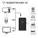 Produktbild 2 in 1 Drahtloser Bluetooth Transmitter, Wireless Sender Empfänger 3,5 mm Aux Audio Adapter 30 Stunden Akku 2 Geräte gleichzeitig für TV, Home Stereo, Kopfhörer und vieles mehr (Schwarz)