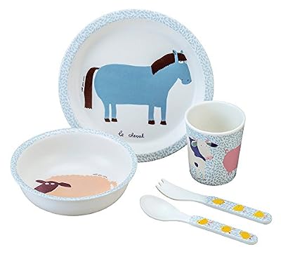 Petit Jour Paris La Ferme Coffret Cadeau 5 Pièces Blanc/Gris