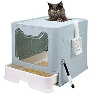 Petspro Large Cat Litter Box (Blue)