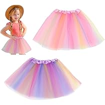 Gonna In Tulle Per Bambina | Con Paillettes A Stella | Et&agrave; 2-8 Anni | Per Balletto E Feste