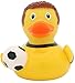 Produktbild LILALU lustige american Football Badeente | Quitsche-Ente | Gummiente | Quietscheentchen | Quietscheente | Football Player Duck. yellow-black / 2114