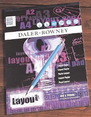 Daler Rowney Layout Gummed Pad A4