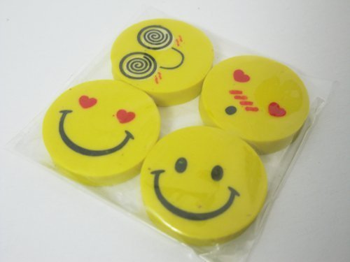 Ruichy RuiChy Smiley Pack de 4 gomas de borrar Style-5