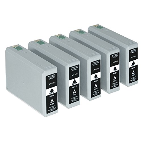 5 Tintenpatronen für Epson WorkForce Pro WF-4630 4640 DWF DTWF 5110 5190 DW 5620 5690 DWF C13T79114010 Schwarz