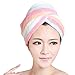 ZLMBAGUK Microfiber Hair Turban,Hair Towel Wrap Turban- Super Absorbent,Unique Design,Rainbow
