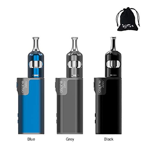 Kit Cigarette E Aspire Zelos 2.0 50W TC avec batterie 2500mAh et sac Nautilus 2S Tank 2 ml pour cigarette électronique vapeonly No e Liquid, No Nicotine (Grey)
