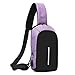 Produktbild Dragon868 Herren Sling Bag Casual Brusttasche Anti-Diebstahl-Umhängetaschen (Lila)