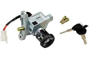 MOTODAK contacteur a cle Scooter teknix Compatible avec ovetto/neos 2008-2 Temps (2 Fils)