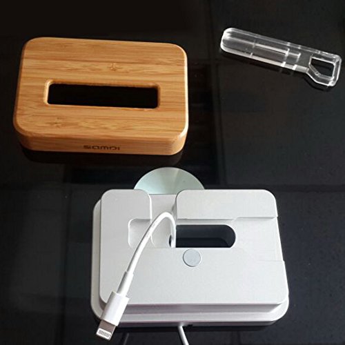 SAMDI Luxus Bambus Aluminium Handy Docking Ladestation Halterung für Apple iPhone 6 Plus 5S 5C 4S - 8