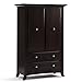Kids Line Metro Combi Wardrobe (Chocolate)