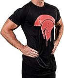 ✔️ FUNKTIONELLE BEKLEIDUNG - dieses Gym Shirt besteht aus einem schnell trocknenden Material, welches die Schweißbildung erheblich verringert (Material: 93% Polyester, 7% Elasthan)