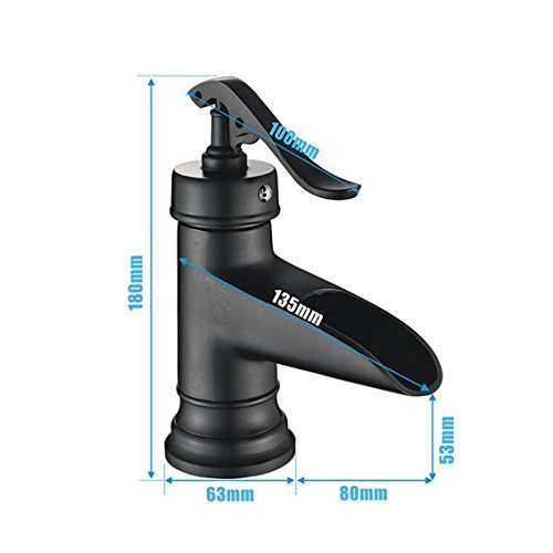 Preisvergleich Produktbild MEI Wasserhähne Bad Waschtischarmatur Messing Schwarz Waschtischarmaturen Waschtischarmaturen Waschtischarmaturen (Standard Armaturen) Wasserhähne