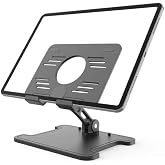 Orret Home Foldable Plastic Tablet Holder, Tabletop Tablet Stand, With Adjustable Angle and Height Features, Movable