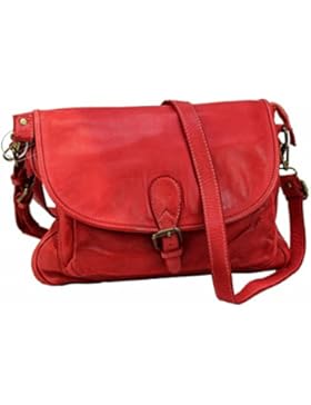 Bozana Bag Vera rosso italy Designer Leder Schulter Ledertasche Umhänge Tasche Handtasche Neu Shopper