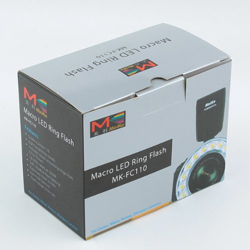 Meike FC110 Macro flash annulaire    led pour Canon Nikon Olympus Pentax DSLR LF274