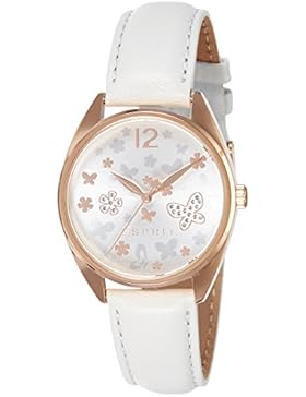 Esprit Damen-Armbanduhr TP10892 Light Grey Analog Quarz Leder ES108922004