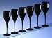 Produktbild Avenue's Dishwasher Safe Unbreakable Reusable Polycarbonate High Quality Black Champagne Flutes 180ml / 6oz (set of 6)
