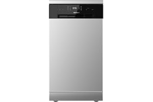 Cecotec Lavavajilla Bolero Aguazero 4201 Inox E. 1850 W, 11 cubiertos, 6 programas, Clase E, Dual Zone Wash, Comienzo Diferido, Electronic AquaStop, Panel Táctil, 45cm de ancho