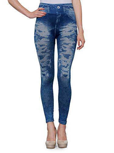 Oleva Blue Torrent Denim Look Jegging RS.249 (75.00% Off) - Amazon