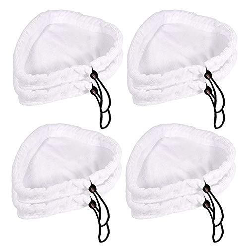 Anyasen Panni per scopa a vapore ricambi scopa a vapore 8 pezzi Universale in microfibra triangolare lavabile pulizia compatibile Pad Cover ricambio per pulitore a Vapore