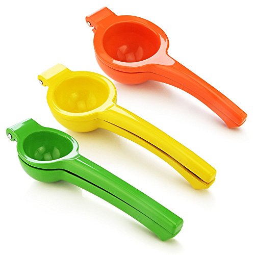 ducomi® Easy Squeeze – Saftpresse manuell aus Aluminiumlegierung – Zitronenpresse einfach und schnell Ihre Lieblings-Zitrusfrüchte – erhältlich in 3 Größen S (Lime) - 5