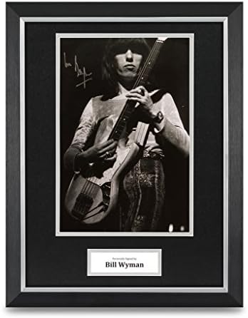 Up North Memorabilia Bill Wyman Signed 16x12 Framed Photo Display Rolling Stones Autograph + COA