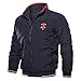 Produktbild JYJM Herren Jacke ubergangsjacke Herbst Winter Herren Windbreaker Winterjacke Freizeit Einfarbig Oberbekleidung Wintermantel Casual Langarm Mantel Outwear Stand Baseball Uniform Flying Jacket