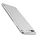 Produktbild Tmusik Oppo R11 Hülle + Finger-Halterung Ring Ständer, 3 in 1 Hybrid Matt Plastik Schutzhülle, Ultra-dünne und Leichte Rutschsicher Handytasche, Stoßfest Vollschutz Cover Case - Silber